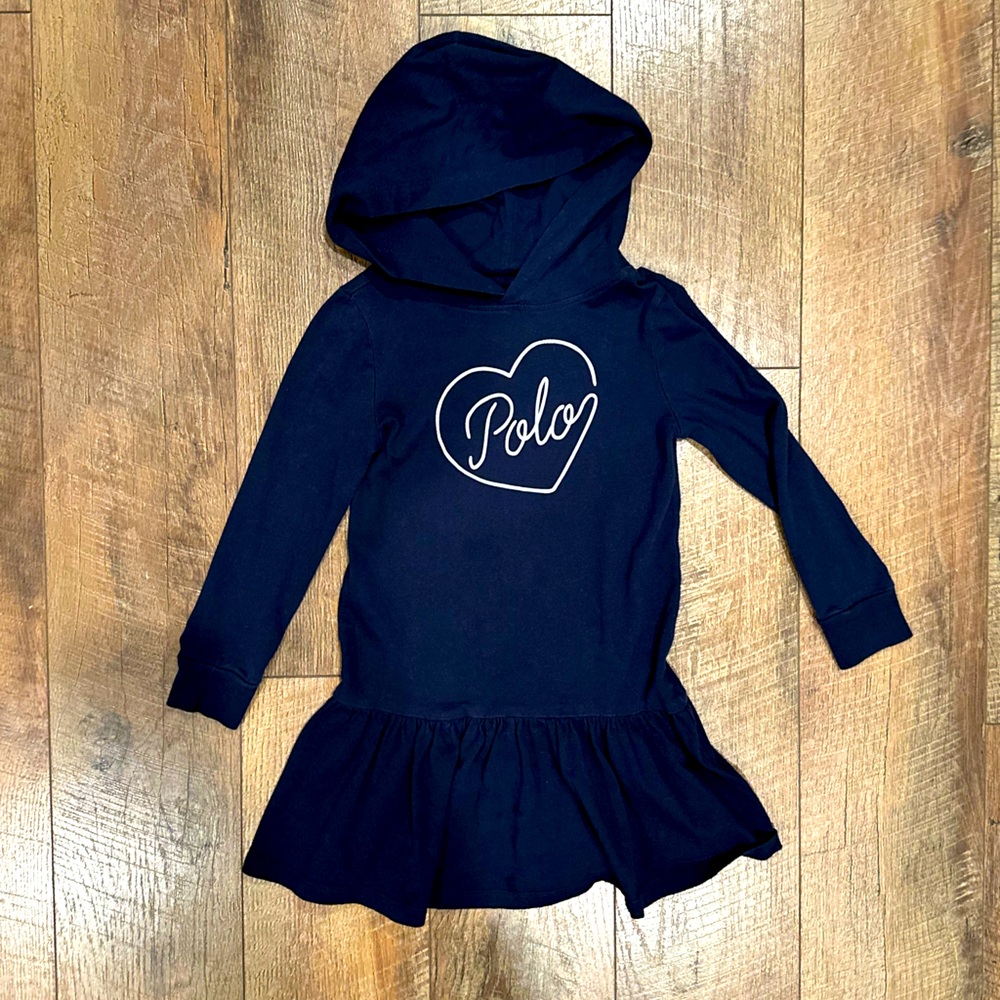 Girls Ralph Lauren Long-sleeve hooded dress